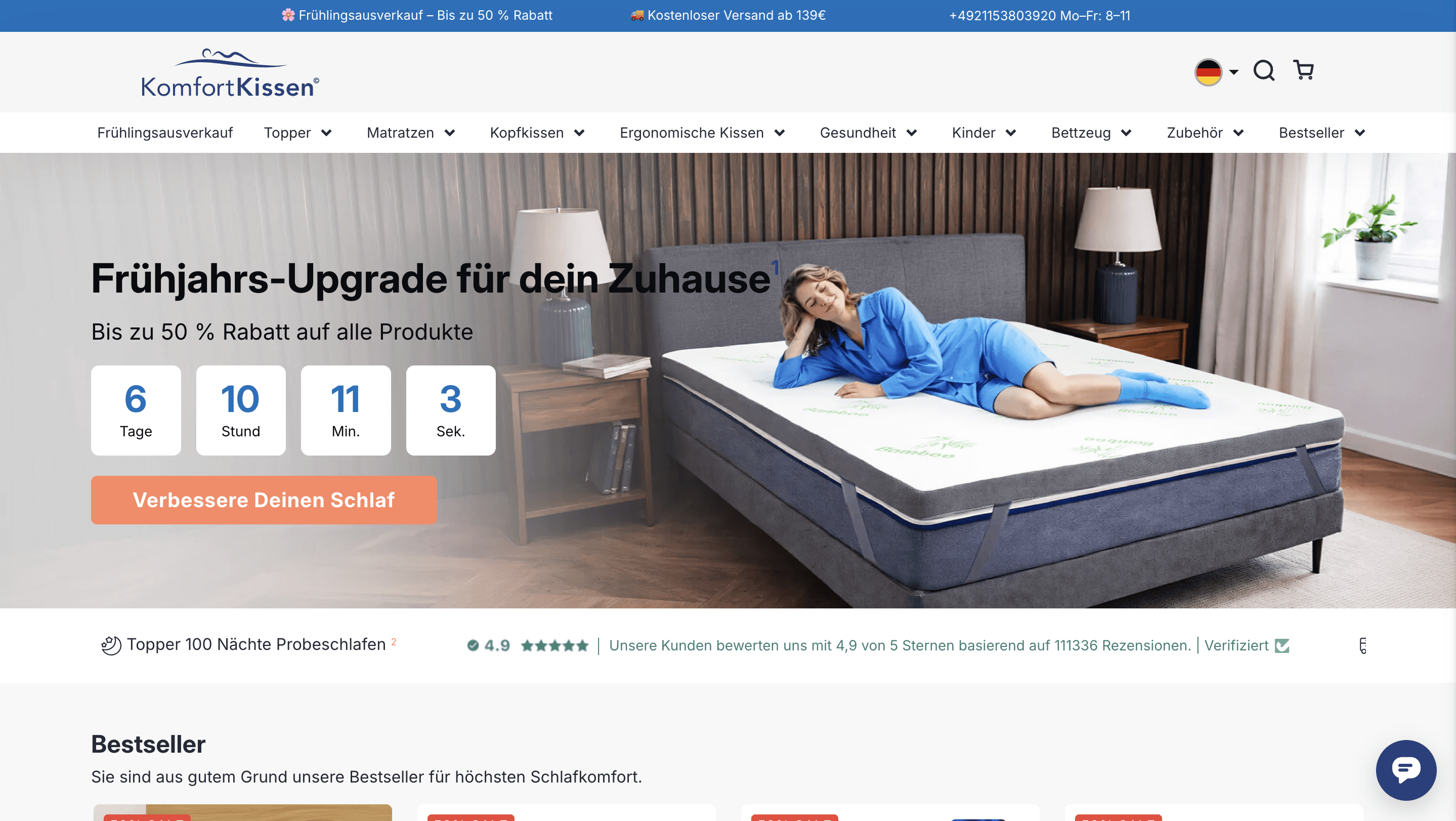 Komfortkissen screenshot
