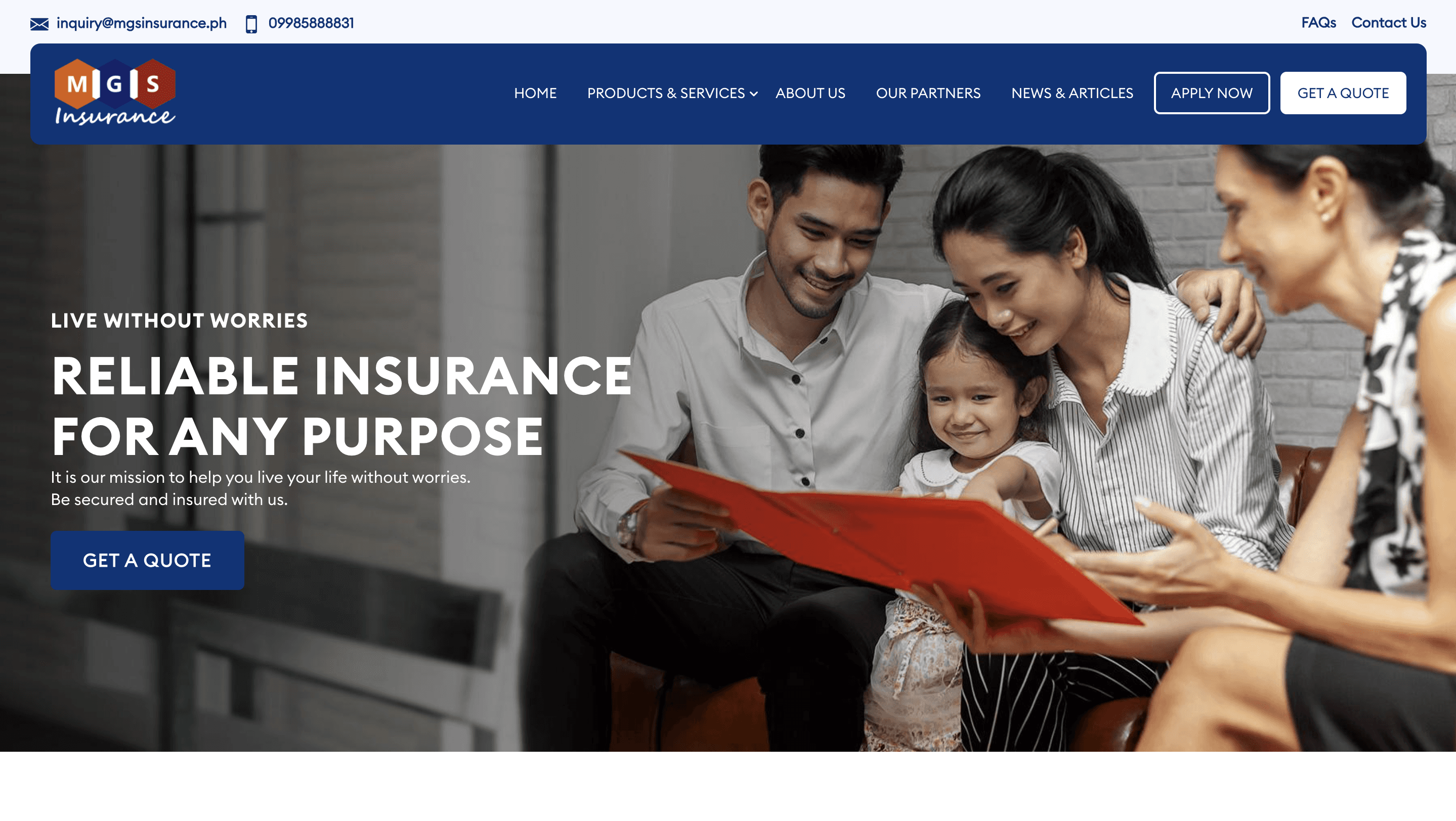 MGS Insurance screenshot